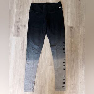 PINK Victoria's Secret Ombre Gray-to-Black Leggings